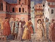 Scenes from the Life of St Francis (Scene 3, south wall) sdg GOZZOLI, Benozzo